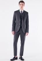 Terno Poliviscose Slim Cinza Chumbo Executive