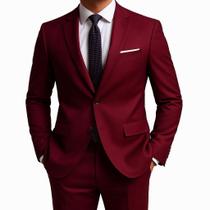 Terno Slim Fit Masculino Paletó e calça Black November