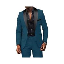Terno Slim Fit Masculino Para Casamento, Formatura E Eventos Formais, Blazer De Luxo Para Festas De