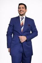 Terno Slim Masculino Azul Navy Corte Italiano Slim Fit T&C - Elegância e Conforto