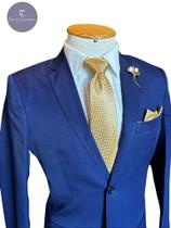 Terno Slim Masculino Azul Navy Corte Italiano Slim Fit T&C - Elegância e Conforto