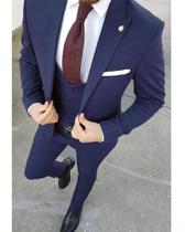Terno Slim Masculino Azul