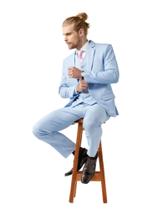 Terno Slim Masculino Oxford com Colete - Mega Oferta em 7 Cores - Store Ternos