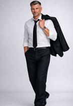 Terno Slim Preto Poliviscose Jordhan Alfaiataria Premium