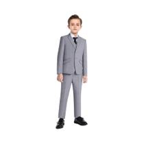 Ternos formais coloridos para meninos, 5 peças, slim fit, conjunto de uniformes escolares