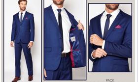 Ternos Masculino Slim Costume Alfaiataria Azul Royal