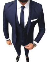 Ternos Slim Masculino Oxford Paletó e Calça