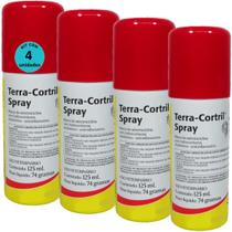Terra Cortril Spray 125ml Zoetis Kit com 4