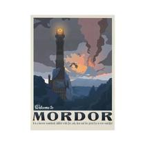 Terra Média Tolkien Viagem Arte Da Parede Lona LOTR Poster Retro Filme Impressão Decoração De Sala