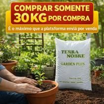 Terra Vegetal Adubada 100 Orgânica Jardim Vaso Garden Plus Jardinagem Floreira Canteiros Plantio
