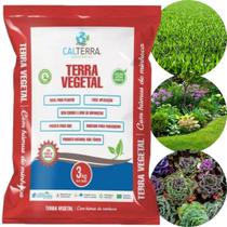 Terra Vegetal adubada com Húmus de Minhoca 3kg Calterra Terra Vegetal adubada com Húmus de Minhoca 3kg Calterra