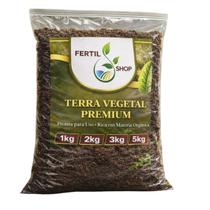 Terra Vegetal Orgânica Forte Para PlantasPreparada para o Plantio Jardinagem Jardim Terra Preta Variações de Kg