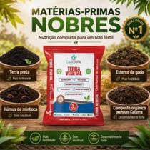 Terra Vegetal Substrato Adubado Com Humus De Minhoca 3kg Terra Vegetal Substrato Adubado Com Humus De Minhoca 3kg
