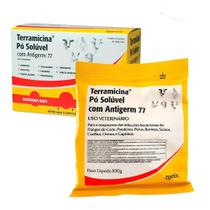 Terramicina Zoetis Pó Solúvel com Antigerme 77 100g - 24 Unidades Terramicina Zoetis Pó Solúvel com Antigerme 77 100g - 24 Unidades