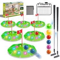 TERRAMUS Juego de Golf para Niños con Luces y 6 Blancos LED