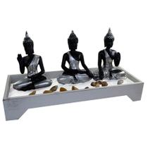 Terrário Bandeja Areia Altar Jardim Zen Decorativo Meditação Madeira 13cm Terrário Bandeja Areia Altar Jardim Zen Decorativo Meditação Madeira 13cm