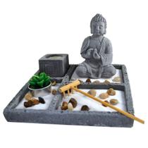 Terrário Bandeja Areia Altar Jardim Zen Decorativo Porta Vela Meditação Pedra 14cm Terrário Bandeja Areia Altar Jardim Zen Decorativo Porta Vela Meditação Pedra 14cm