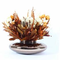 Terrário Lumine I Flores Desidratadas Terracota Terrário Lumine I Flores Desidratadas Terracota