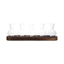 Terrário Moderno De Vidro Com Bandeja De Madeira, Vaso Hidropônico Para Propagação Interna E Terrário Moderno De Vidro Com Bandeja De Madeira, Vaso Hidropônico Para Propagação Interna E