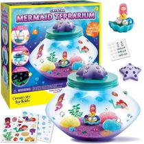 Terrario Sereia de Cristal Faber Castel Brinquedo Luz