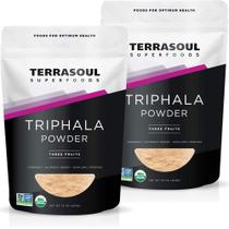 Terrasoul Superfoods Pó Orgânico de Triphala 908g Pacote com 2 Terrasoul Superfoods Pó Orgânico de Triphala 908g Pacote com 2