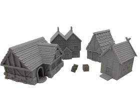 Terrenos de construção em miniatura de mesa HAUTICO HVillageHouses2-1