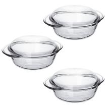 Terrina Redonda Pequena Base 0,7L Tampa 0,3L - 3Un Nadir Terrina Redonda Pequena Base 0,7L Tampa 0,3L - 3Un Nadir