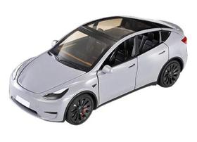 Tesla Modelo 3 1/32 Metal - Abre Portas, Capo - Luzes, Som - Com Carregador