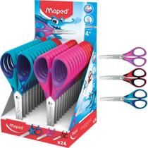 Tesoura 13 Cm Essentials Soft Cores Sortidas Maped 24 UN