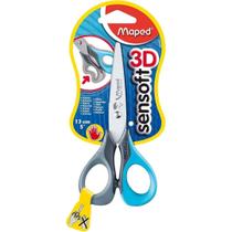 Tesoura 13 cm Sensoft 3D para Canhotos Cores Sortidas Blister x 1 Tesoura 13 cm Sensoft 3D para Canhotos Cores Sortidas Blister x 1