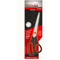 Tesoura 19,5cm Picotar Black Reta Multiuso Inoxidável