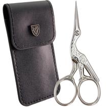 Tesoura, 3 espadas, bordado Germany Stork para artesanato com estojo Tesoura, 3 espadas, bordado Germany Stork para artesanato com estojo