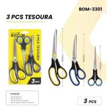 Tesoura 3pç bomvink bom 3301