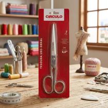 Tesoura 8 Polegadas Círculo Uso Geral Aço Inox Ideal para Costura, Papel e Acabamentos Tesoura 8 Polegadas Círculo Uso Geral Aço Inox Ideal para Costura, Papel e Acabamentos
