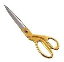 Tesoura Alfaiate Costureira Profissional Tecido Dourada 24Cm Tesoura Alfaiate Costureira Profissional Tecido Dourada 24Cm