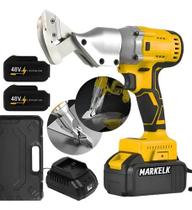 Tesoura Alicate Aviação Chapa Metal Elétrica 2 Baterias Amarelo Tesoura Alicate Aviação Chapa Metal Elétrica 2 Baterias Amarelo