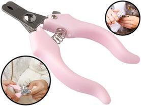 Tesoura Alicate Cortador De Unha Para Pets Cães E Gatos Plástico E Aço Inox 12cm