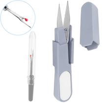 Tesoura Arremate Com Capa Protetora Acabamento Abridor Casa Desmanchar Costura Tesoura Arremate Com Capa Protetora Acabamento Abridor Casa Desmanchar Costura