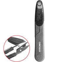 Tesoura Arremate Tecelão Pic Costura Brilho Glitter Preta