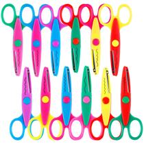 Tesoura artesanal UCEC Decorative Edge, pacote com 12, 13,5 cm Tesoura artesanal UCEC Decorative Edge, pacote com 12, 13,5 cm
