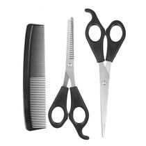 Tesoura Barbeiro Cabeleireiro para cortar cabelo inox 3 Peças