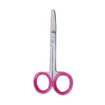 Tesoura Bebê Para Unhas, Aço Inox, Ponta Curva e de Segurança ANÉIS DE SILICONE EM AZUL E ROSA. Tesoura Bebê Para Unhas, Aço Inox, Ponta Curva e de Segurança ANÉIS DE SILICONE EM AZUL E ROSA.