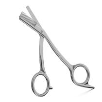 Tesoura BEZOX, aparador de sobrancelhas com pente, aço inoxidável