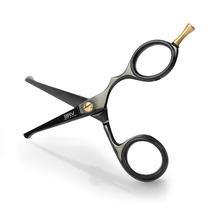 Tesoura BRV MEN com ponta arredondada, acabamento pequeno para homens, 12 cm, preta
