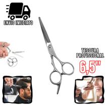 Tesoura Cabeleireiro Profissional 6,5" Aço Inoxidável Barbearia e Salão