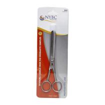 Tesoura Cabelo Inox Desbaste Simples 5 3/4" - NYBC Beauty - Corte preciso e desfiado com lâmina dentada