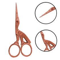 Tesoura Cegonha Premax 9cm Cor:Ouro Rosê Tesoura Cegonha Premax 9cm Cor:Ouro Rosê