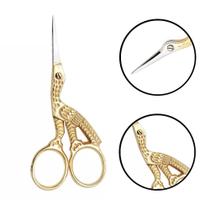 Tesoura Cegonha Premax 9Cm Ouro 24K V71250312D