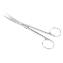 Tesoura Cirurgica 15cm Curva Fina/romba ABC Aço Inox