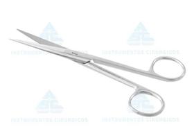 Tesoura Cirúrgica 15Cm Reta Fina/Fina Aço Inoxidável